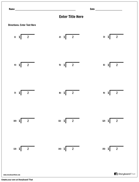 make division worksheets math worksheet templates