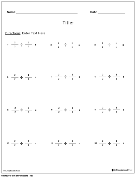 make division worksheets math worksheet templates