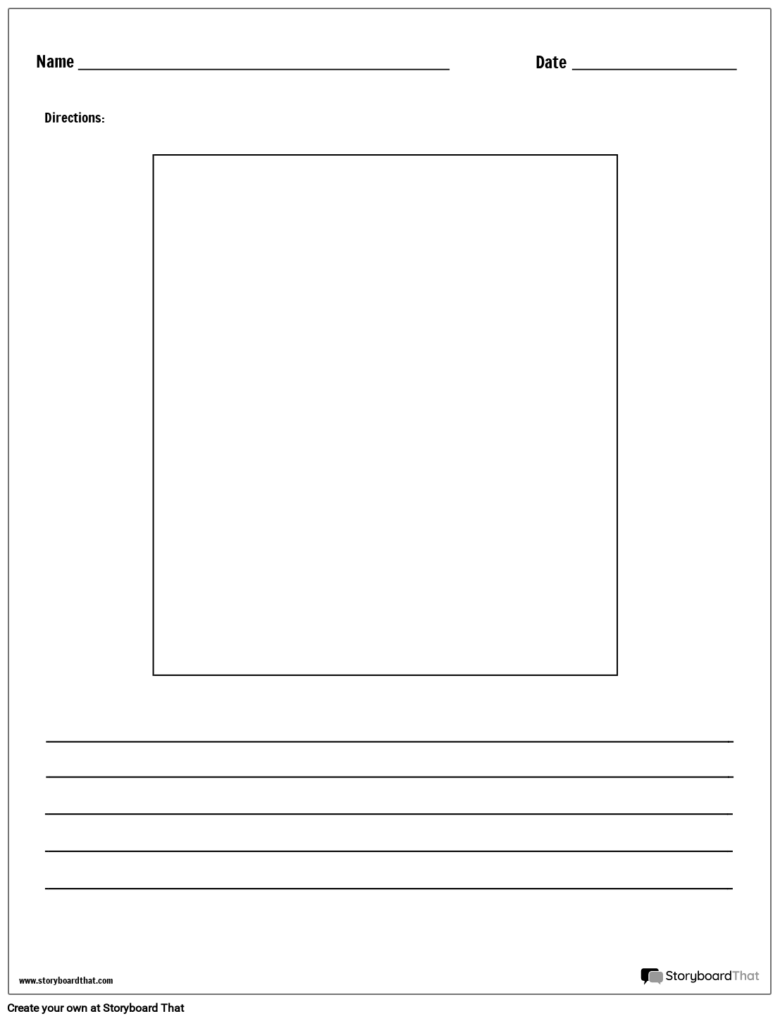 Easy-to-Use Story Worksheet for Students