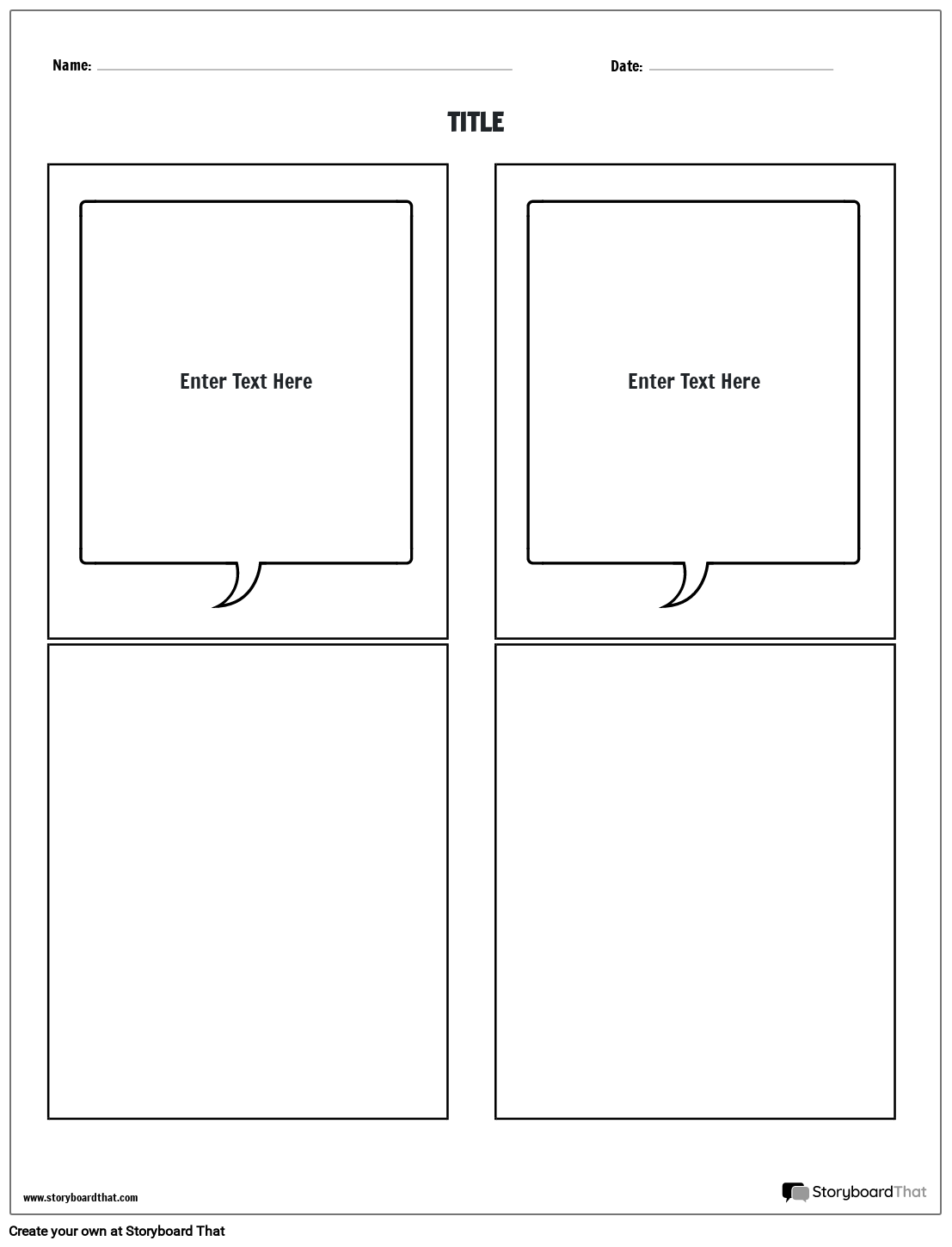 Blank Flash Card Template – Tim's Printables