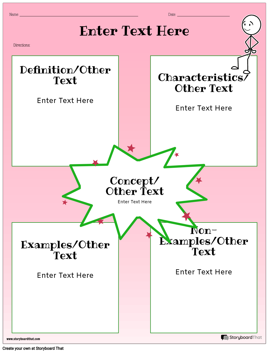 Frayer Model 4 Storyboard By Worksheet templates