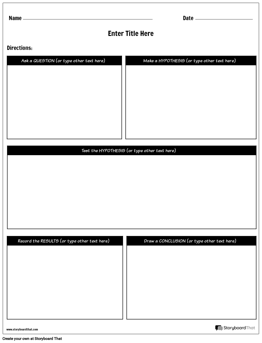 Hypothesis Worksheet 1 Storyboard Przez Worksheet templates