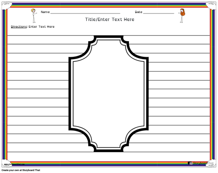 Create an Illustrated Story Worksheet | Create a Story Book in Class