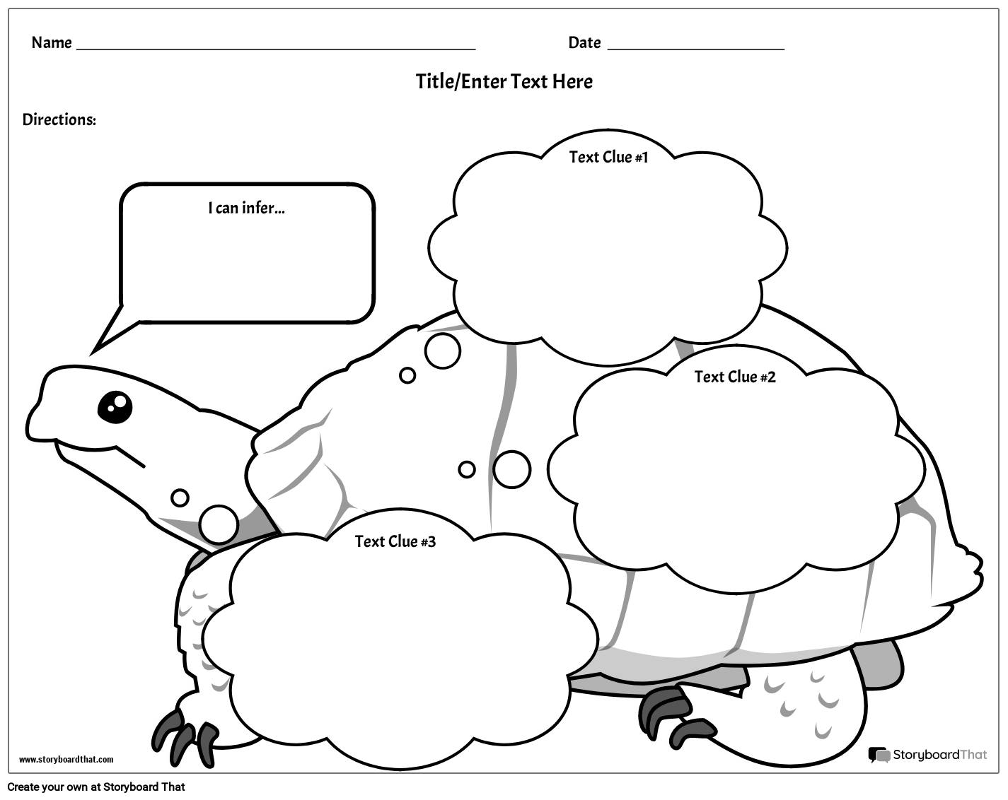 Big Turtle Based Inferencing Worksheet Guide