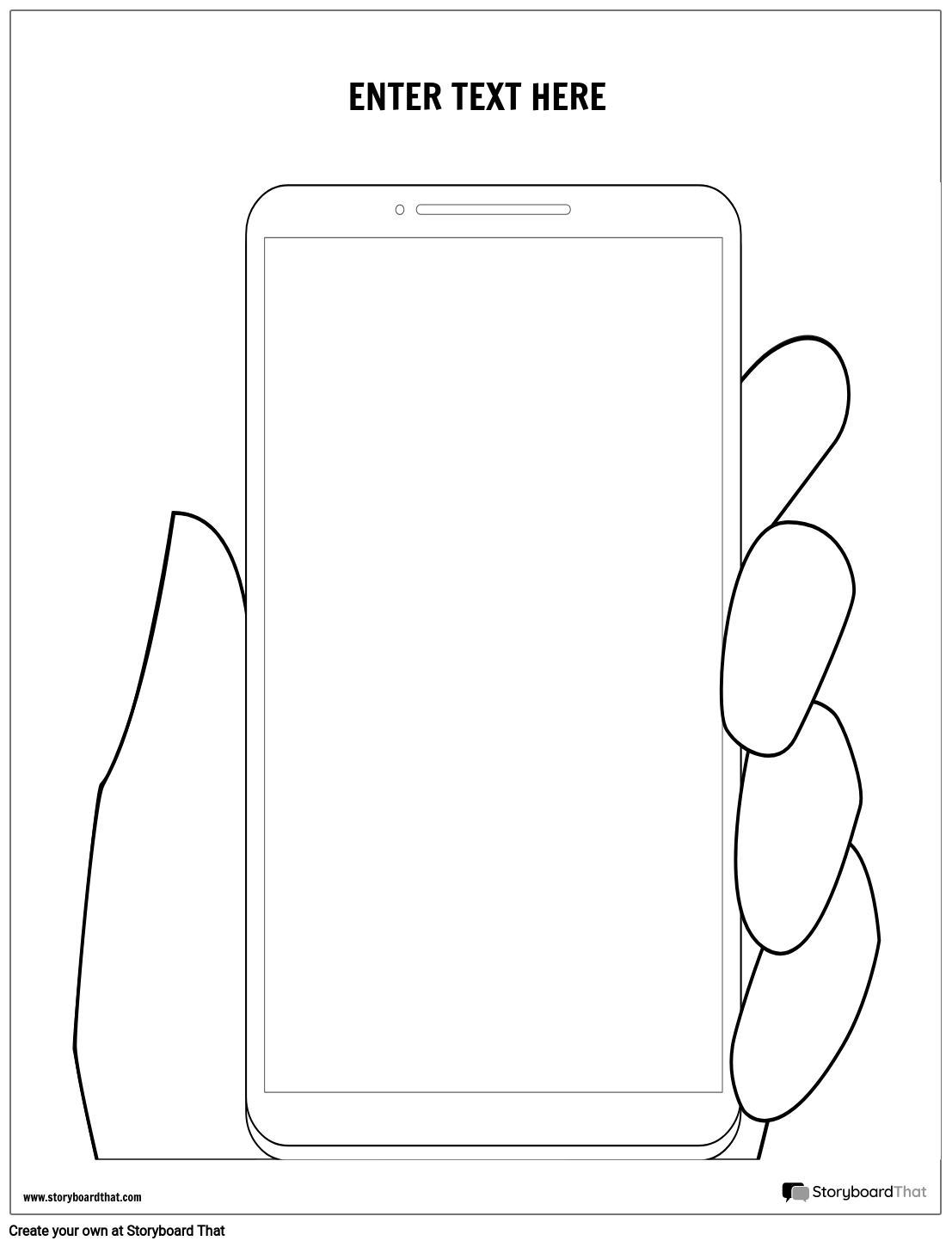Journal Cover Template Featuring a Cell Phone