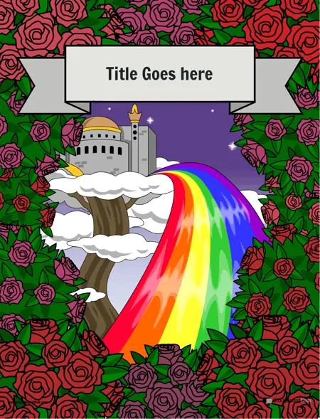 Template Rainbow and Roses Theme Color