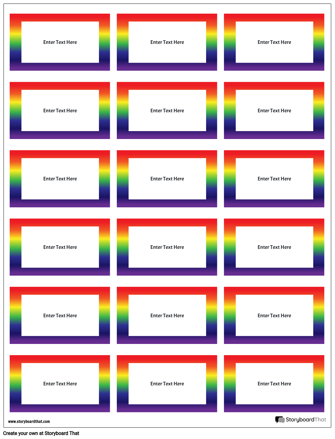 Rainbow Classroom Labels