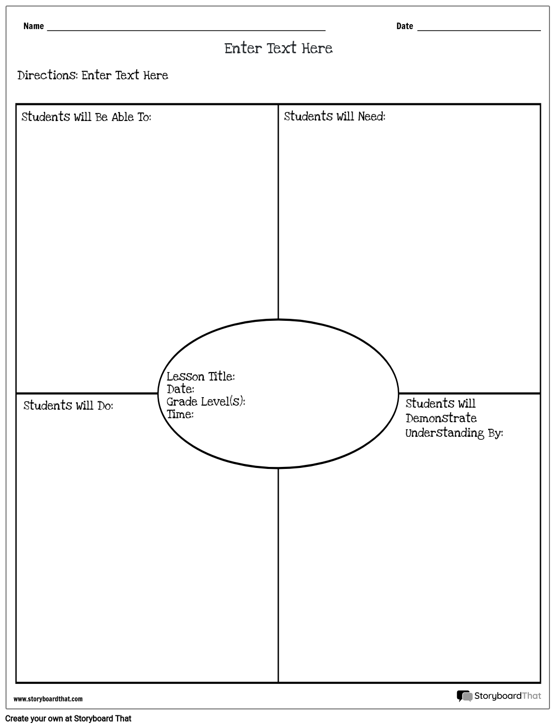 Ready-to-Use Lesson Planner for Teachers
