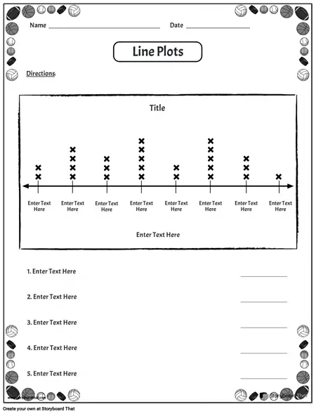 Line Plot Worksheets — Line Plot Maker | StoryboardThat