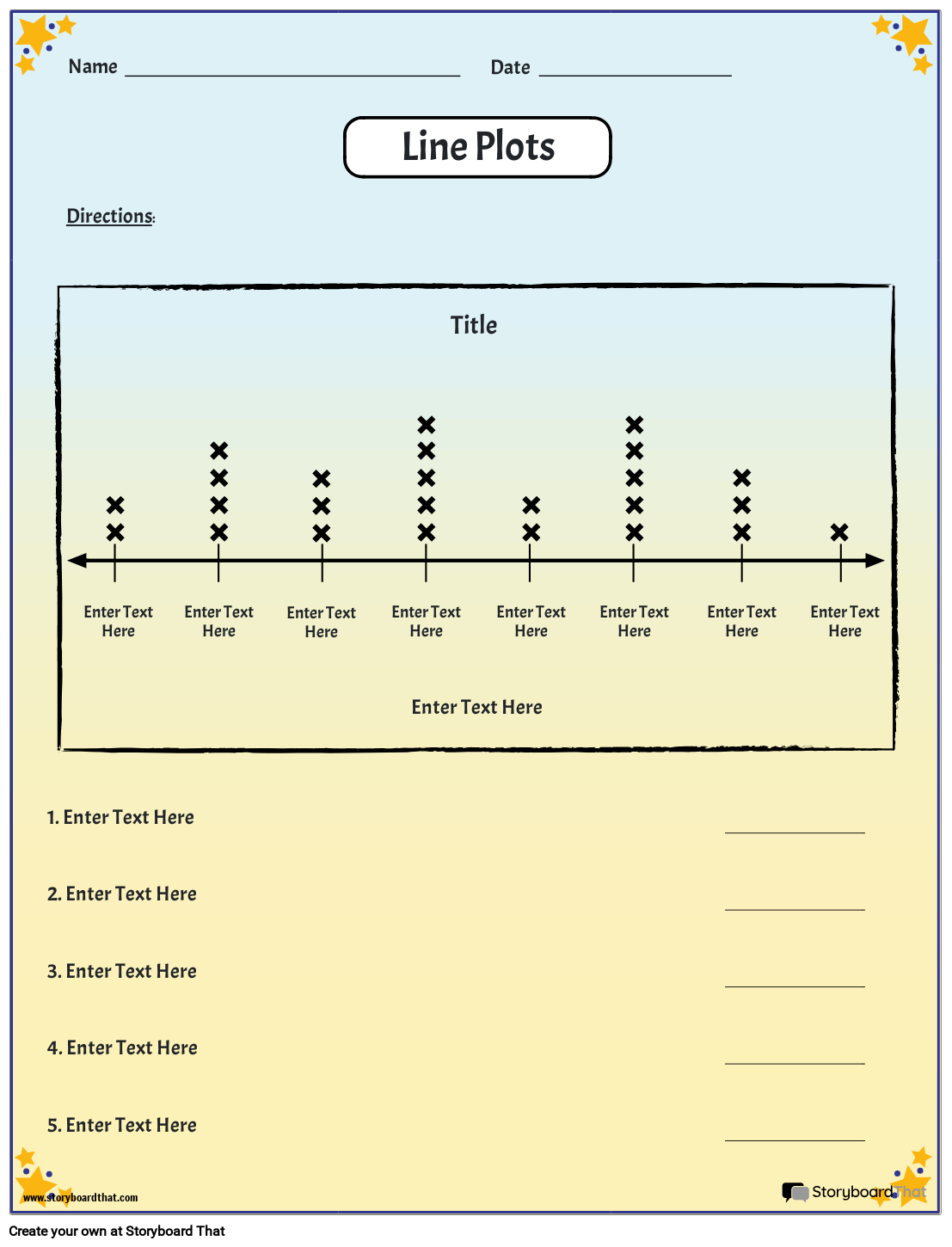 Line Plot Worksheets Free Line Plot Maker