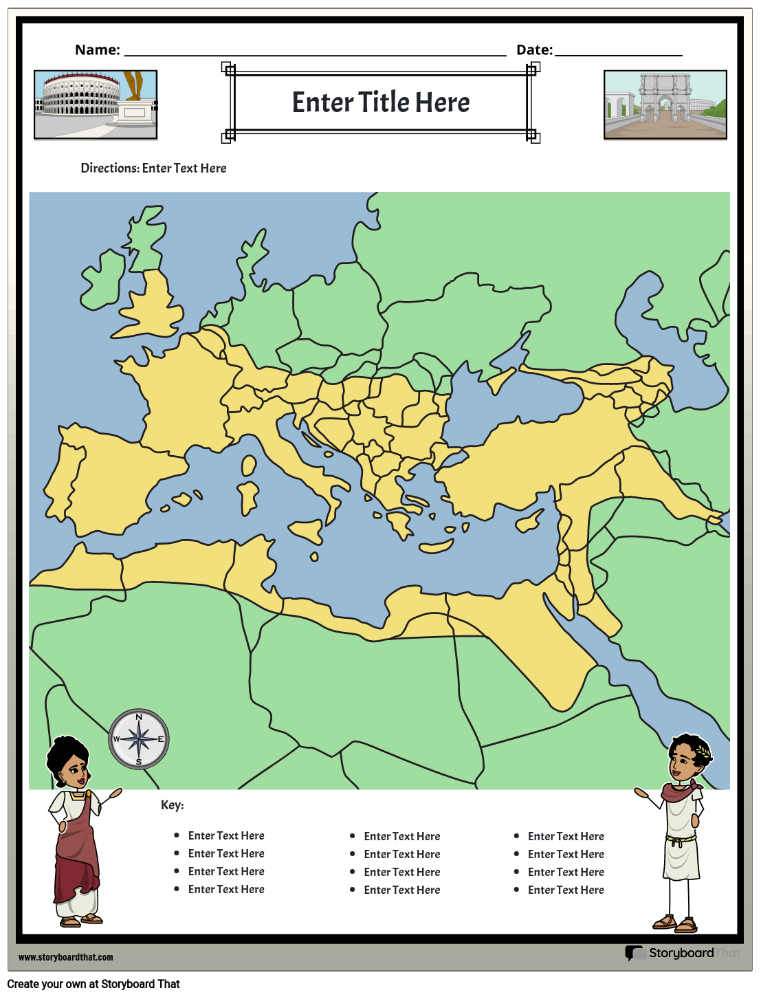 Roman Empire Map Storyboard Von Worksheet templates