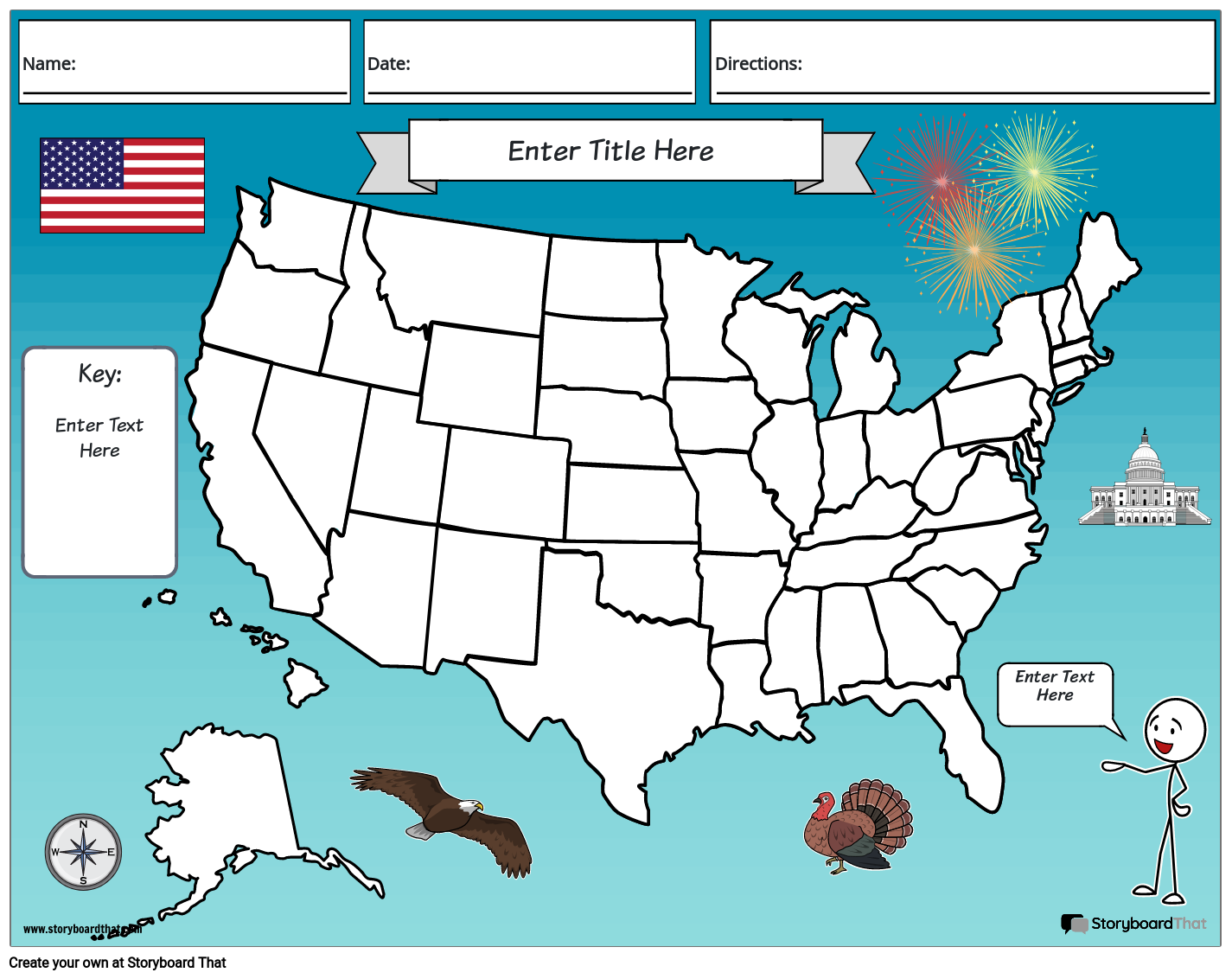 United States Storyboard By Worksheet templates