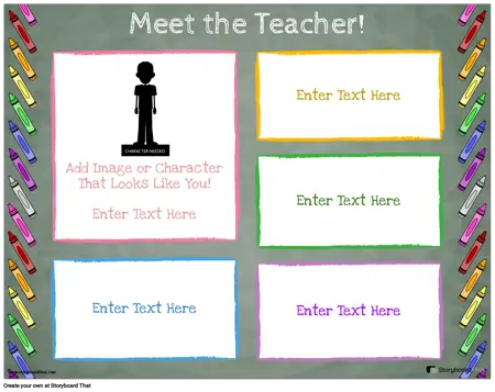 Meet the Teacher Template - Landscape Color 2