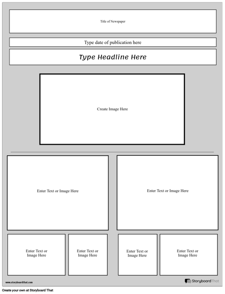 Create a Newspaper Project | Newspaper Project Templates | Storyboard That