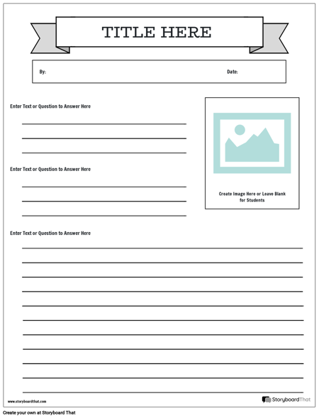 Newspaper Template For Kids Newspaper Template For Kids