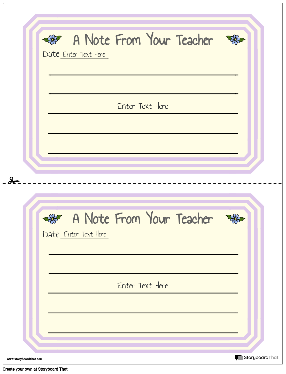 Parent Teacher Notes 1