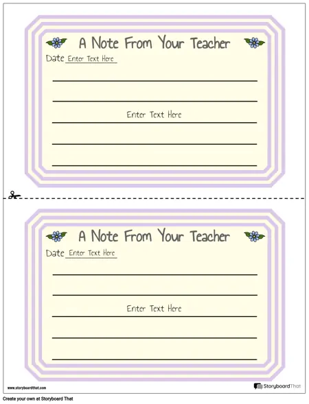 Parent Teacher Notes 1