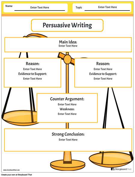 Persuasive Essay Worksheet Portrait Color 12
