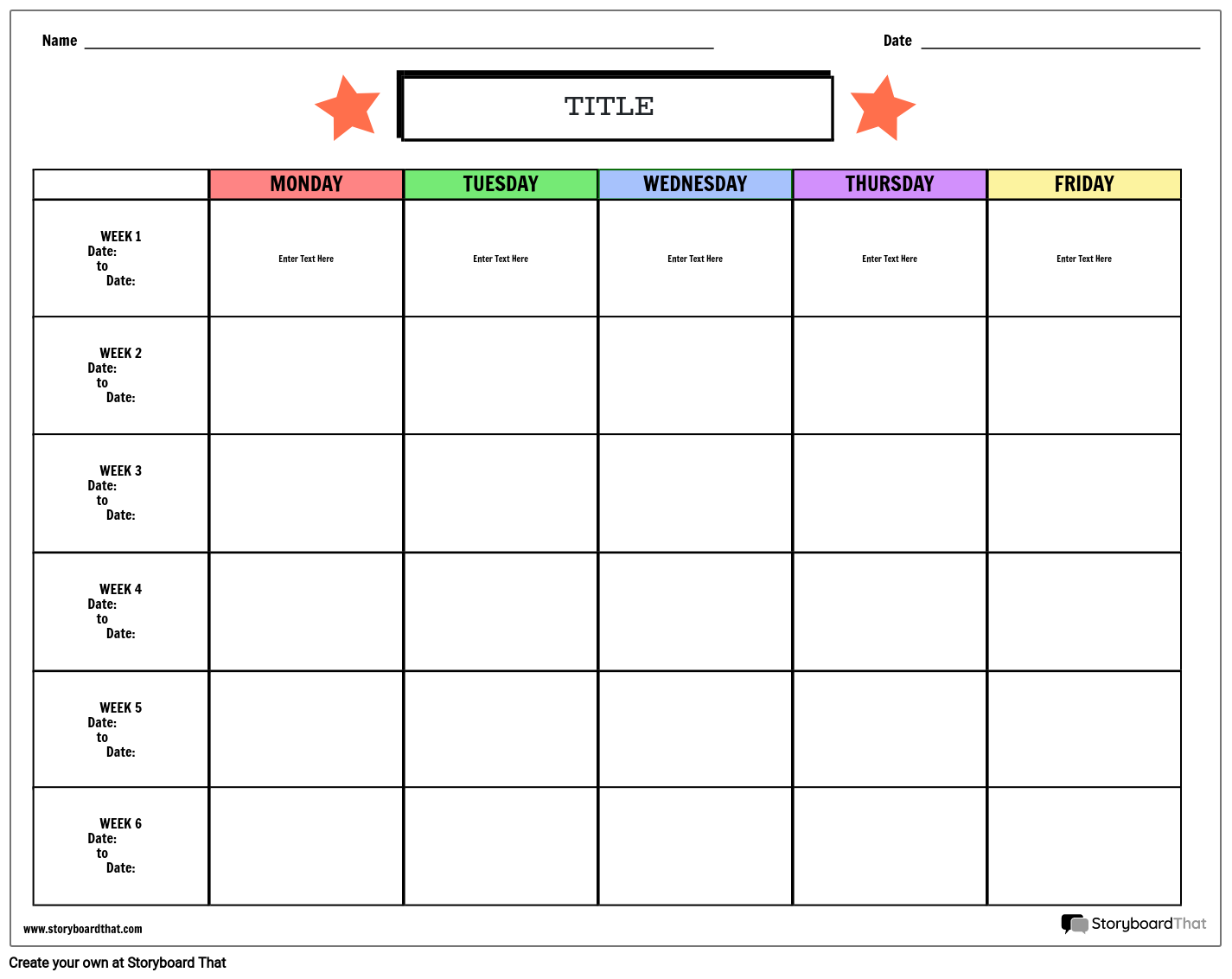 Weekly Planner