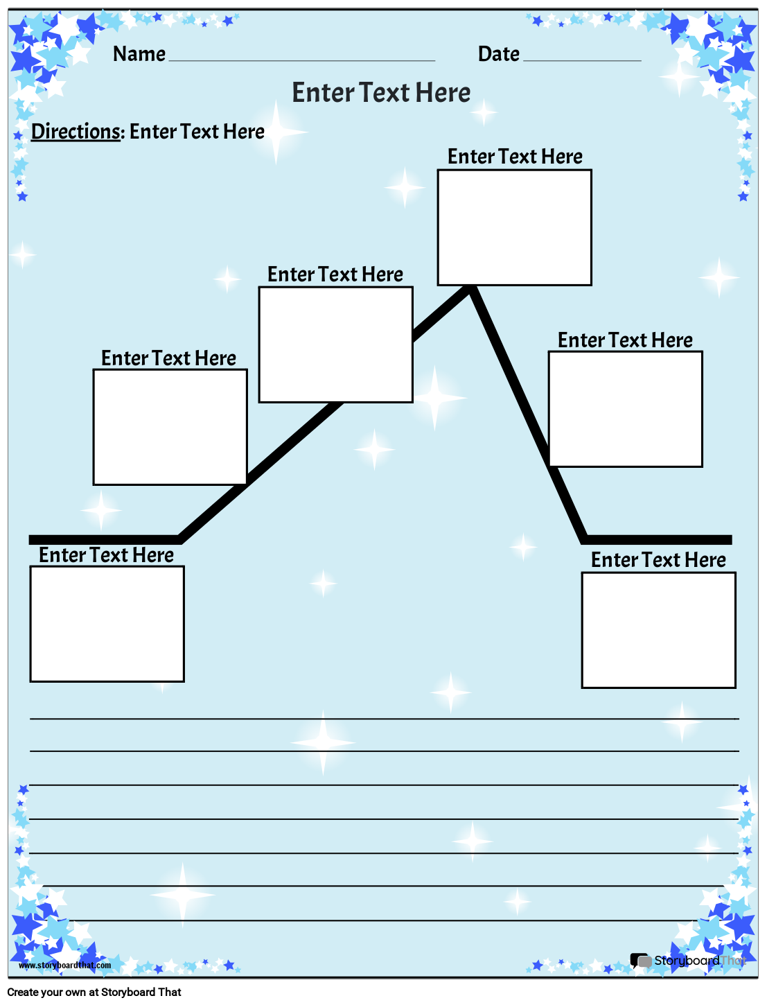 story plot diagram template