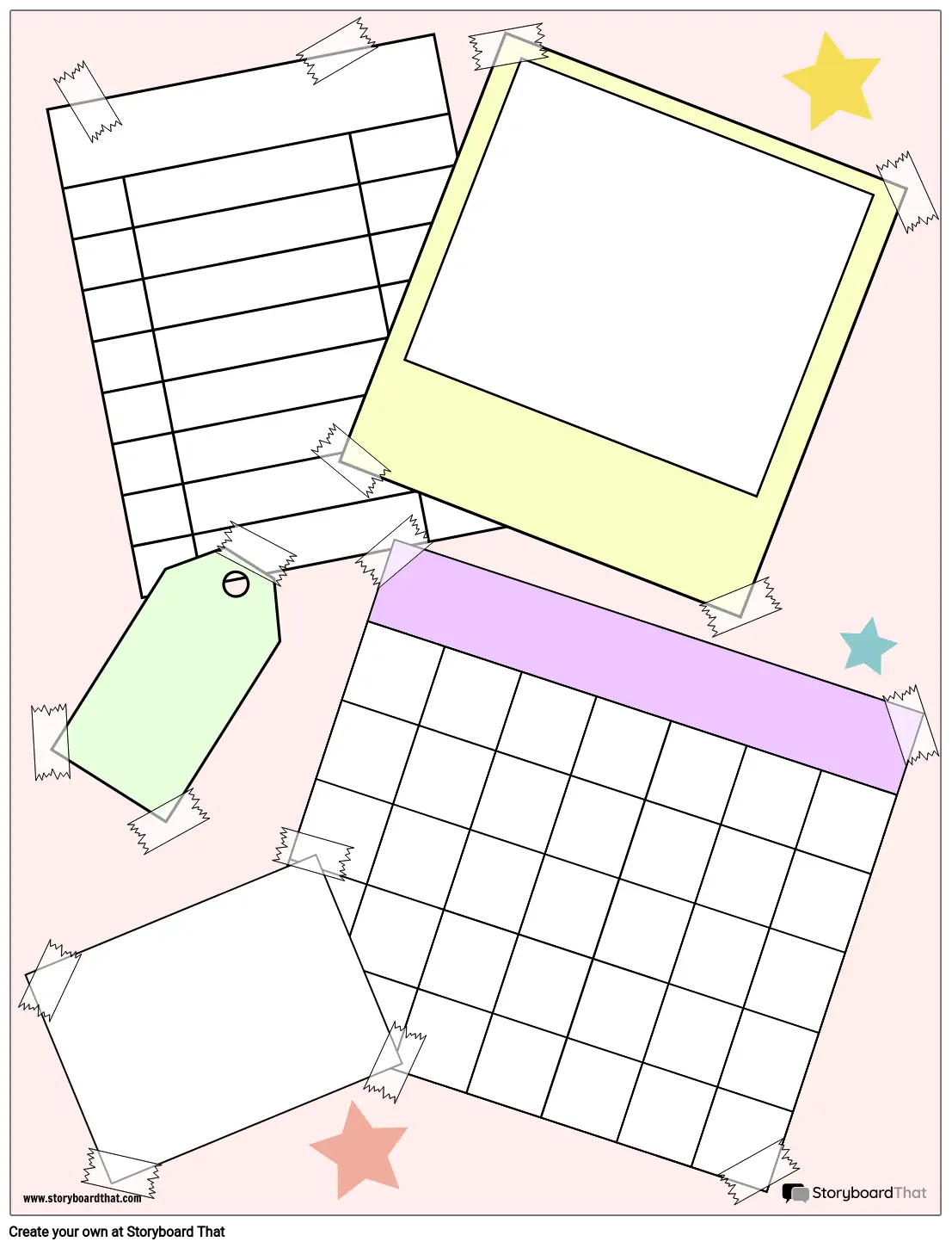 blank scrapbook template