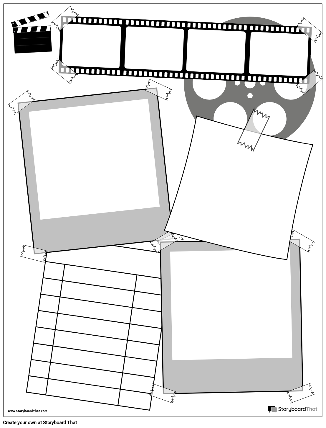 Scrapbook Portrait BW 3 Kuvak sikirjoitus By Worksheet templates