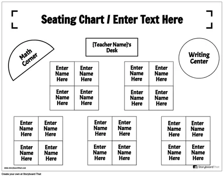 Seating Chart Template — Seating Chart Maker | StoryboardThat
