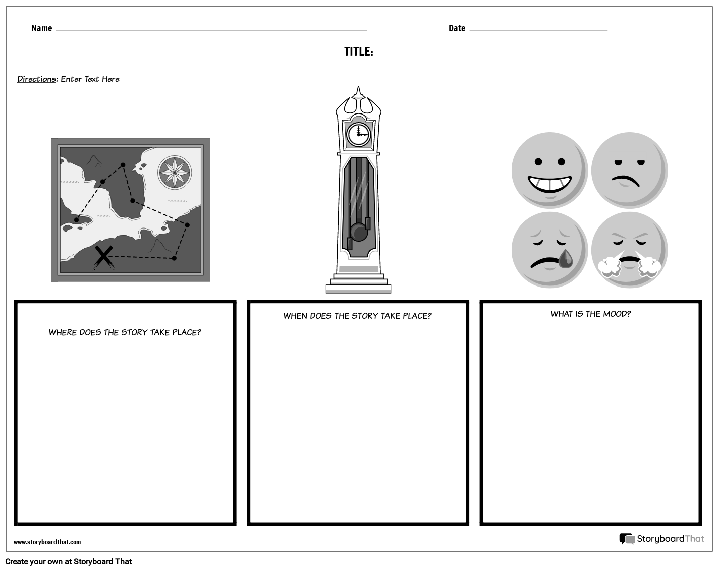 Free Customizable Setting Worksheet Template with Images