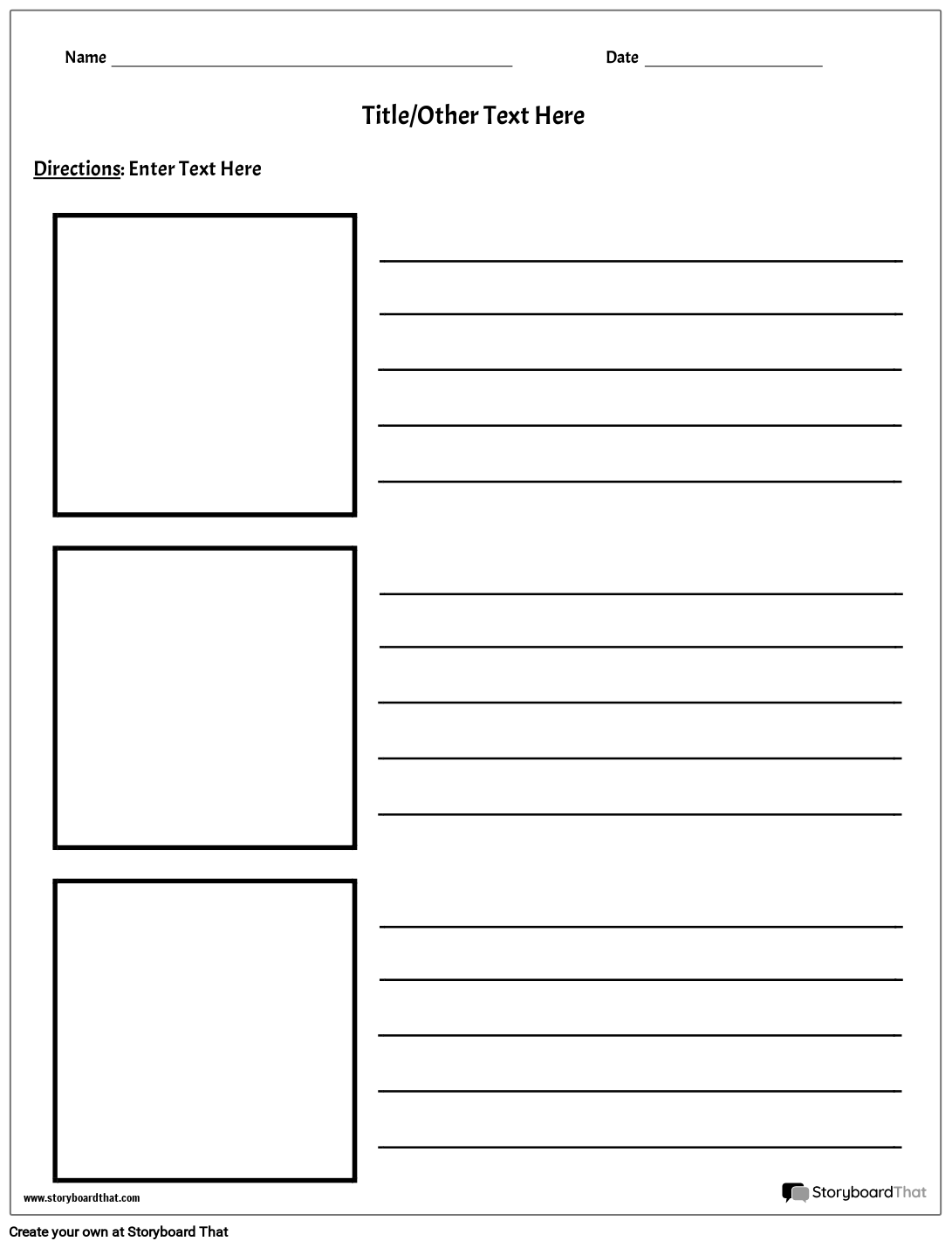 Customizable Blank Setting Map Worksheet Template