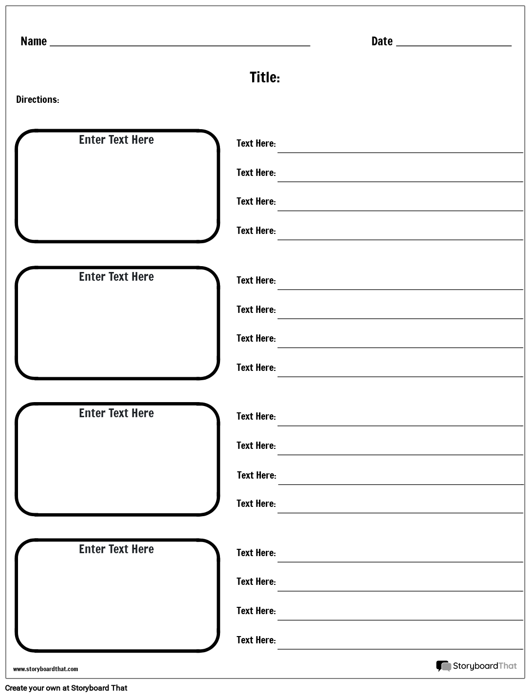 Blank Printable Setting Map Worksheet