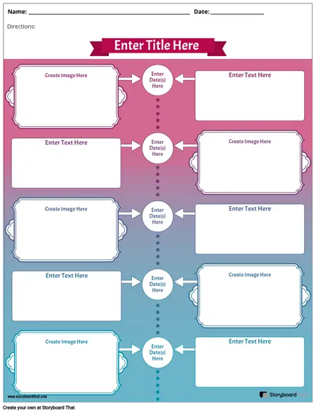 Timeline Worksheets — Timeline Maker | StoryboardThat