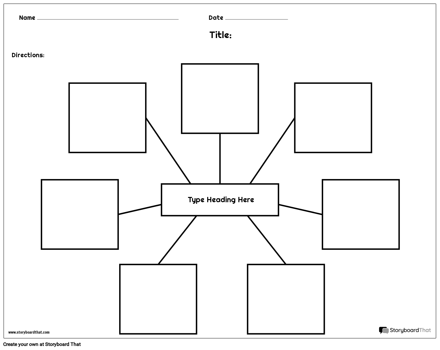 Spider Map Template