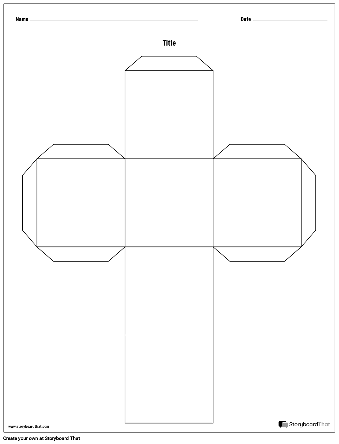 Free Customize Story Cube Templates - Printable Story Cubes