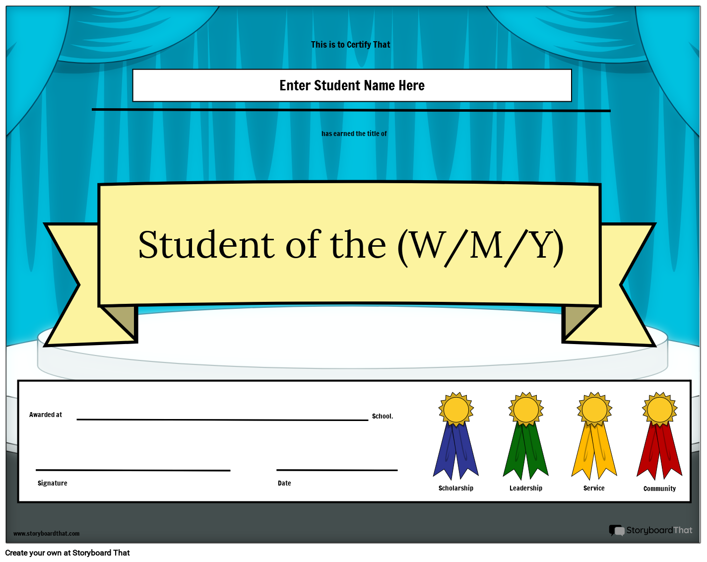 Student of the (w/m/y) Award
