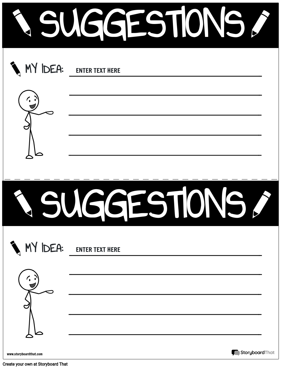 Suggestion Box Template Ideas Forms Printable StoryboardThat