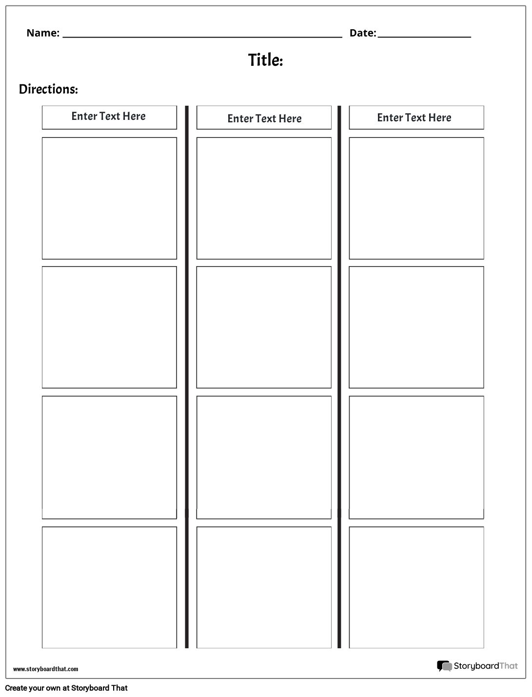Customizable and Simple T-Chart Worksheet Design