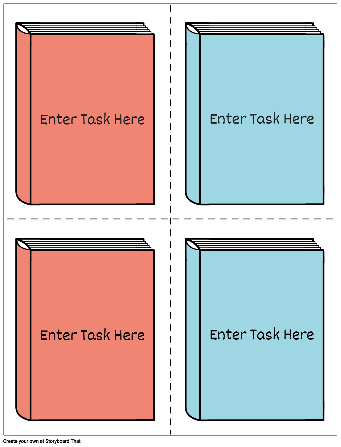 Task Card Worksheet Featuring Book Cover