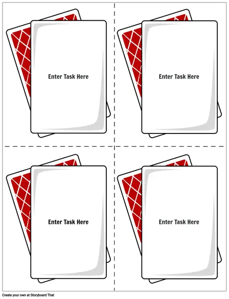 task card template 7