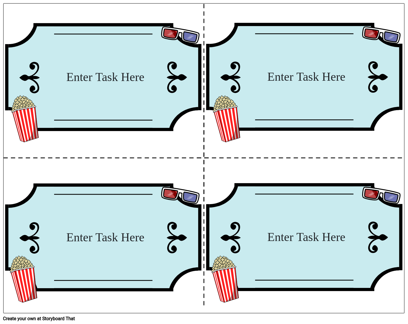 task card template 9