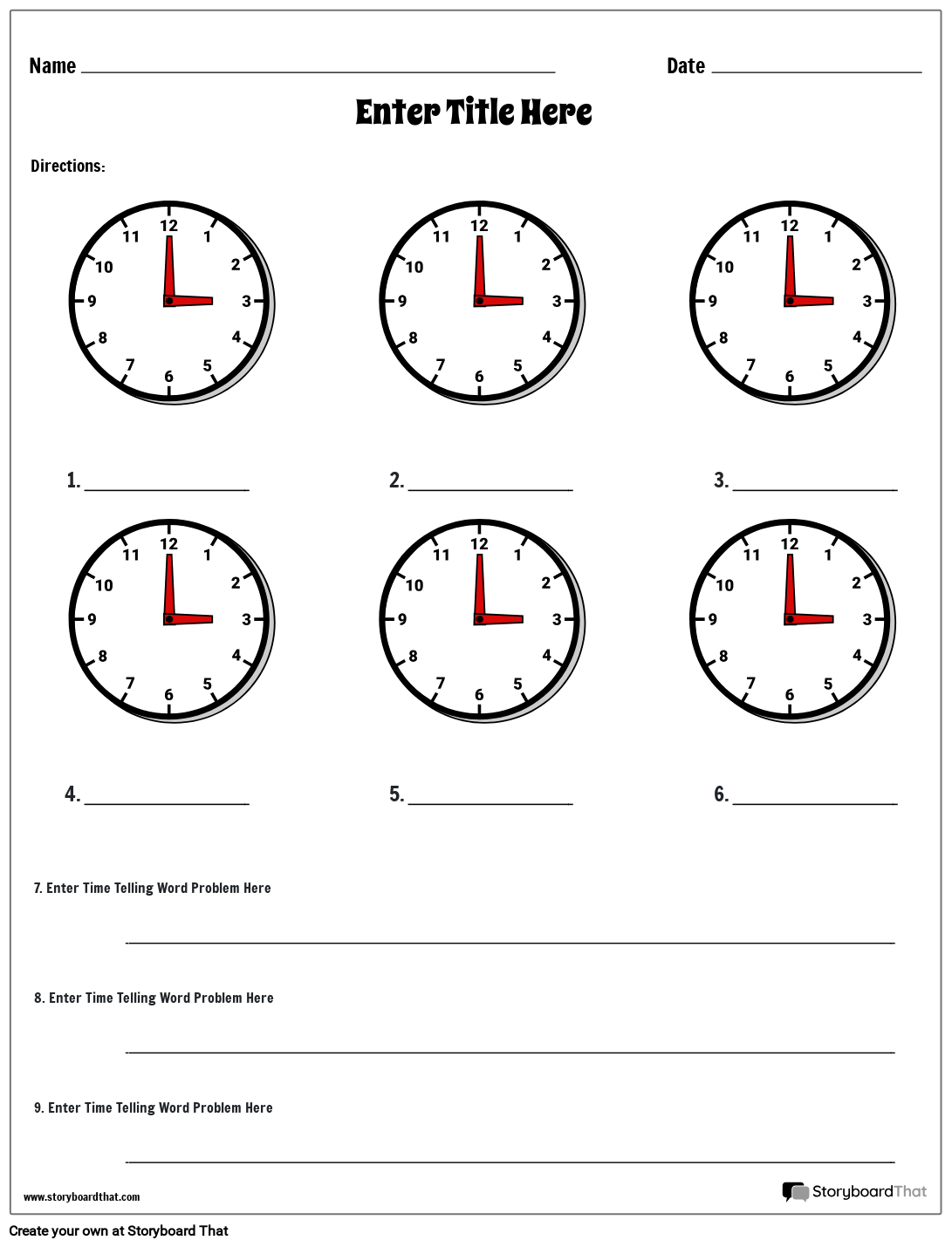 Clock Worksheets Printable 2nd Grade