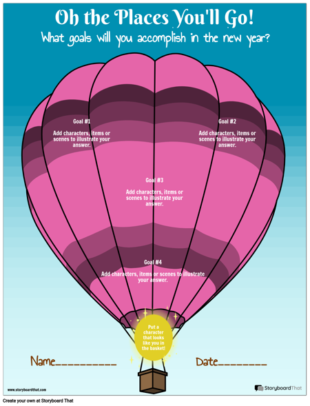 Template, Hot Air Balloon Goals