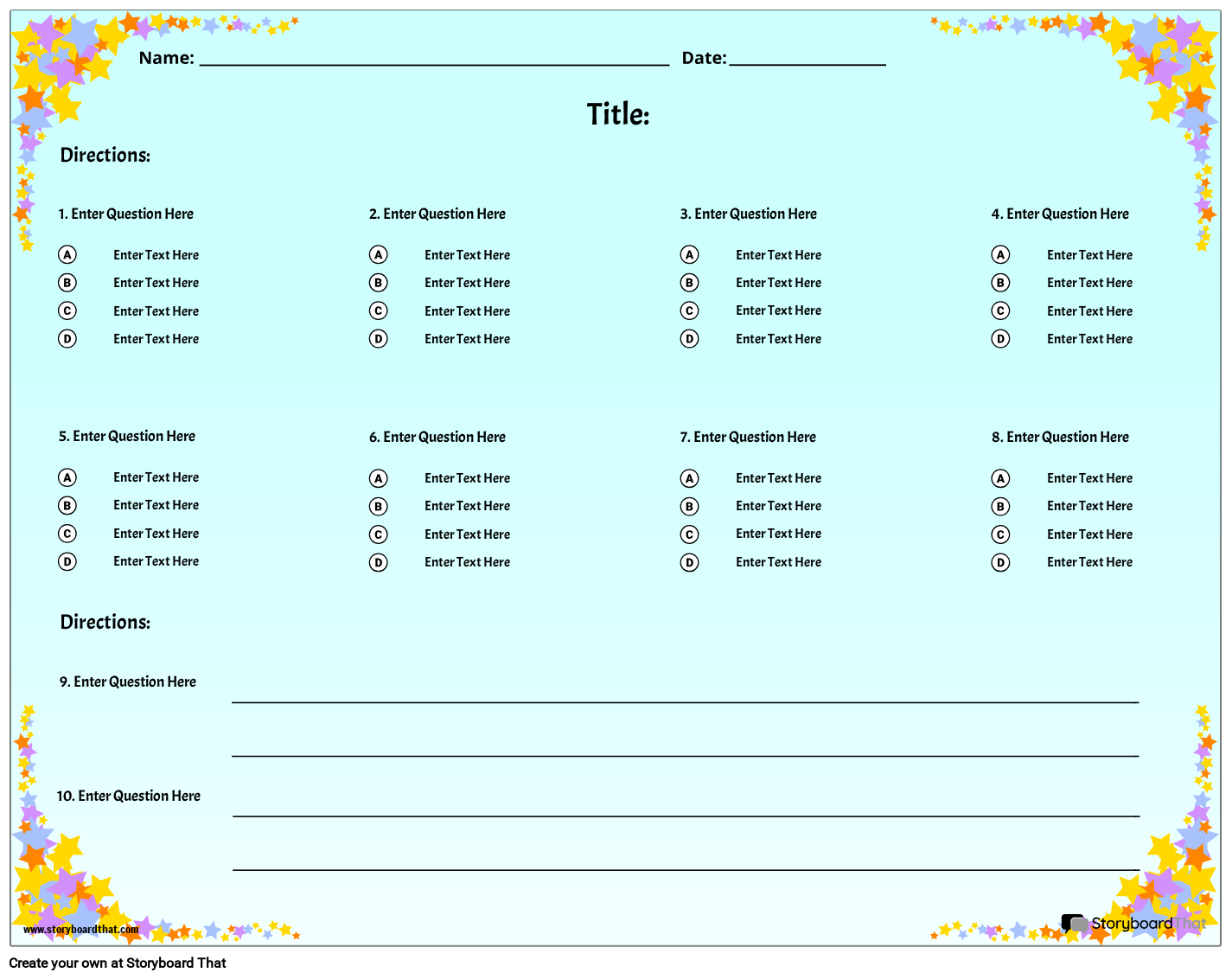 Free Quiz Maker: Online Templates for Teachers' Tests