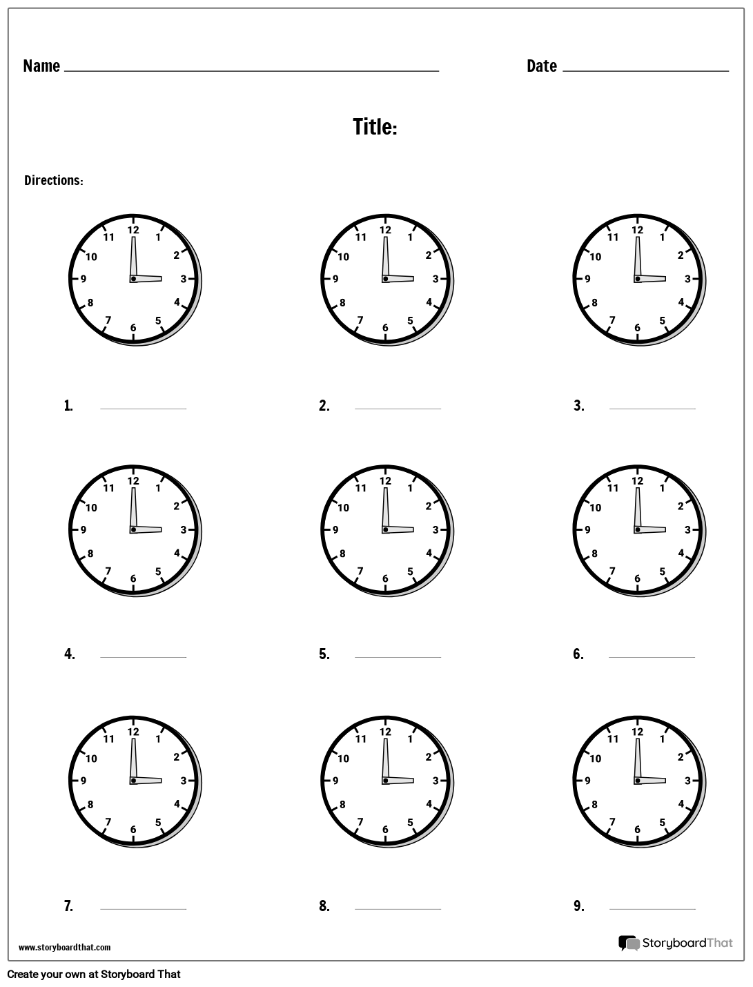 Telling Time Worksheets Oclock And Half Past Clock Worksheets To 1 