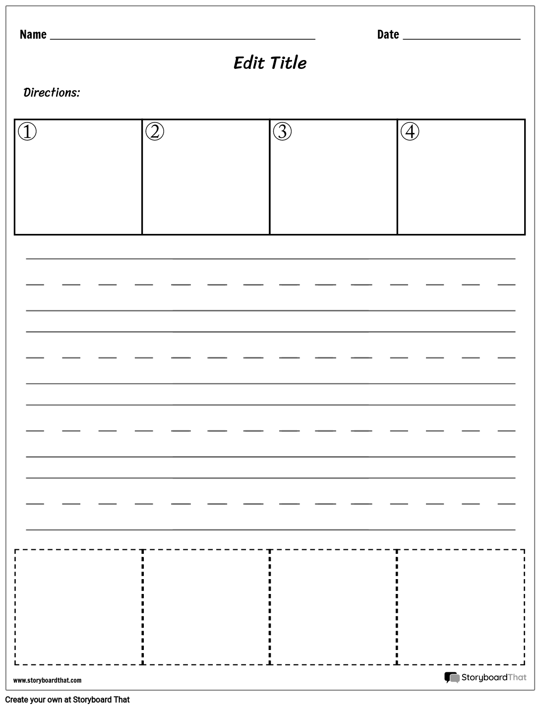 Writing Sequence Worksheet